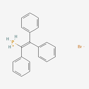 1,2,2-Triphenylethenylphosphanium;bromide
