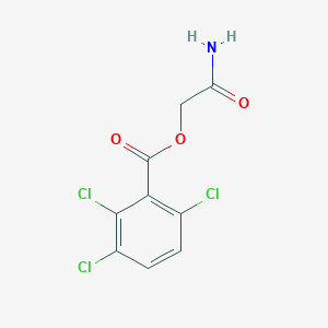 molecular formula C9H6Cl3NO3 B8711906 Carbamoylmethyl 2,3,6-trichlorobenzoate 