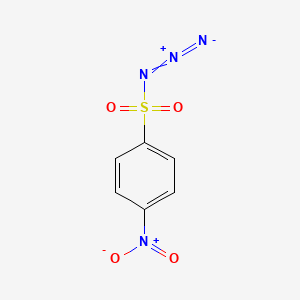 molecular formula C6H4N4O4S B8711945 4-Nitrobenzenesulfonyl azide CAS No. 4547-62-0