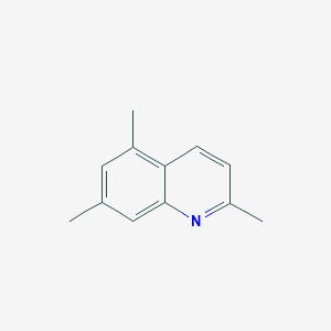 molecular formula C12H13N B008712 2,5,7-Trimethylquinoline CAS No. 102871-67-0