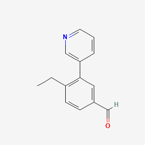 molecular formula C14H13NO B8712005 4-Ethyl-3-(3-pyridyl)benzaldehyde CAS No. 628711-66-0