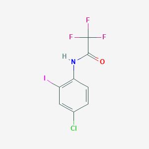 molecular formula C8H4ClF3INO B8712024 N-(4-Chloro-2-iodophenyl)-2,2,2-trifluoroacetamide CAS No. 784183-51-3