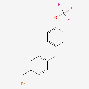 1-(Bromomethyl)-4-(4-(trifluoromethoxy)benzyl)benzene