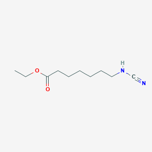 molecular formula C10H18N2O2 B8712077 Ethyl 7-(cyanoamino)heptanoate CAS No. 56380-21-3