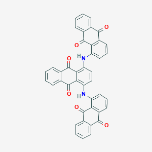 molecular formula C42H22N2O6 B087121 9,10-Anthracenedione, 1,4-bis[(9,10-dihydro-9,10-dioxo-1-anthracenyl)amino]- CAS No. 116-76-7