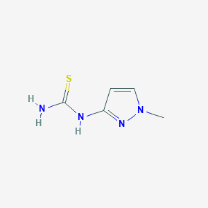 molecular formula C5H8N4S B8712368 (1-methyl-1H-pyrazol-3-yl)thiourea 