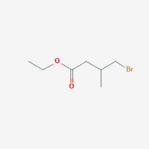 molecular formula C7H13BrO2 B8712470 ethyl 4-bromo-3-methylbutanoate 
