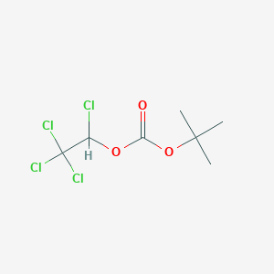 molecular formula C7H10Cl4O3 B8712526 Tert-butyl 1,2,2,2-tetrachloroethyl Carbonate CAS No. 98015-52-2