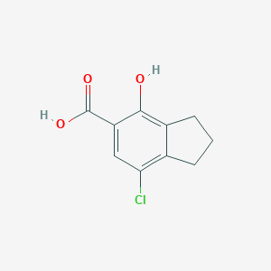 molecular formula C10H9ClO3 B087126 Clorindanic Acid CAS No. 153-43-5