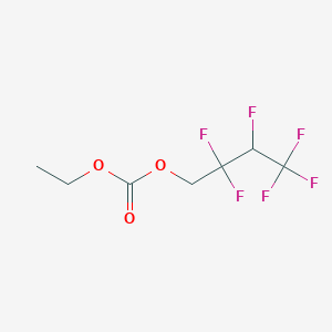 molecular formula C7H8F6O3 B8712608 Ethyl 2,2,3,4,4,4-hexafluorobutyl carbonate 