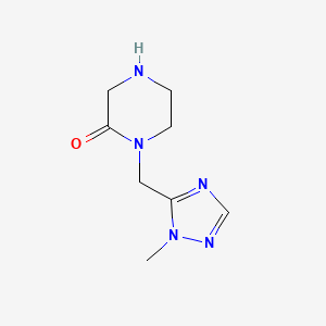 1-[(1-Methyl-1H-1,2,4-triazol-5-yl)methyl]-2-oxopiperazine