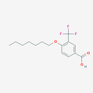 4-(Heptyloxy)-3-(trifluoromethyl)benzoic acid