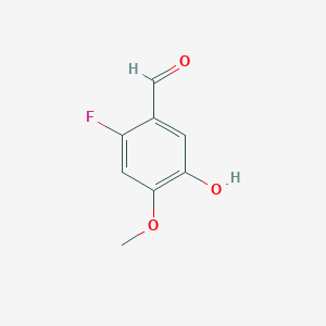 Benzaldehyde, 2-fluoro-5-hydroxy-4-methoxy-