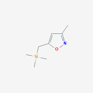molecular formula C8H15NOSi B8712706 Isoxazole, 3-methyl-5-[(trimethylsilyl)methyl]- CAS No. 75632-83-6