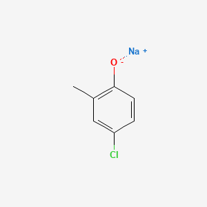molecular formula C7H6ClNaO B8712780 Phenol, 4-chloro-2-methyl-, sodium salt CAS No. 52106-86-2