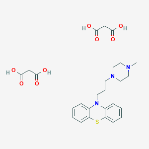 molecular formula C26H33N3O8S B087129 Perazine dimalonate CAS No. 14777-25-4