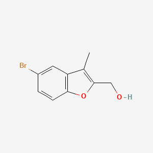 molecular formula C10H9BrO2 B8712922 (5-Bromo-3-methyl-1-benzofuran-2-yl)methanol 