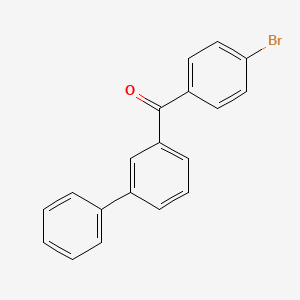 molecular formula C19H13BrO B8712959 Biphenyl-3-yl(4-bromophenyl)methanone 