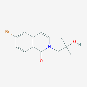 B8712979 6-Bromo-2-(2-hydroxy-2-methylpropyl)isoquinolin-1(2H)-one CAS No. 864867-43-6