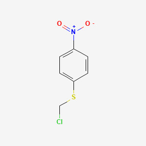 molecular formula C7H6ClNO2S B8712984 Benzene, 1-[(chloromethyl)thio]-4-nitro- CAS No. 7205-88-1
