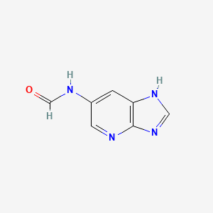 molecular formula C7H6N4O B8712993 Formamide,n-3h-imidazo[4,5-b]pyridin-6-yl- 