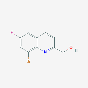 molecular formula C10H7BrFNO B8713135 (8-Bromo-6-fluoroquinolin-2-yl)methanol 