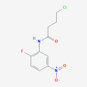4-chloro-N-(2-fluoro-5-nitro-phenyl)-butyramide