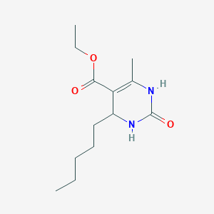 molecular formula C13H22N2O3 B8713220 Ethyl6-methyl-2-oxo-4-pentyl-1,2,3,4-tetrahydropyrimidine-5-carboxylate 