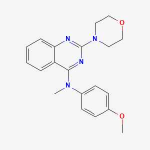 molecular formula C20H22N4O2 B8713247 N-(4-Methoxyphenyl)-N-methyl-2-morpholinoquinazolin-4-amine CAS No. 827030-46-6