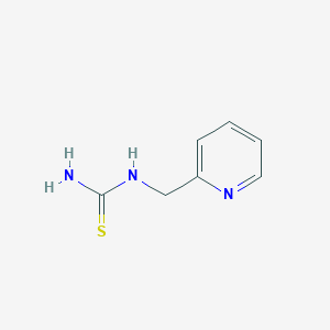 molecular formula C7H9N3S B8713261 Thiourea, N-(2-pyridinylmethyl)- 