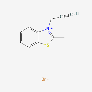 Benzothiazolium, 2-methyl-3-(2-propyn-1-yl)-, bromide (1:1)