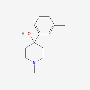 molecular formula C13H19NO B8713272 1-Methyl-4-(3-methylphenyl)piperidin-4-ol 
