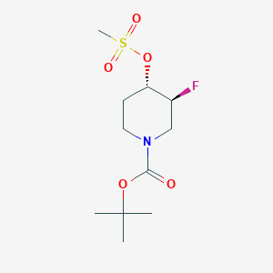 (3S,4S)-tert-Butyl 3-fluoro-4-((methylsulfonyl)oxy)piperidine-1-carboxylate