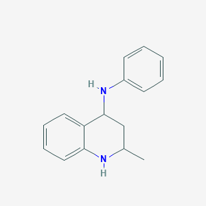 molecular formula C16H18N2 B087133 2-methyl-N-phenyl-1,2,3,4-tetrahydroquinolin-4-amine CAS No. 1026-05-7