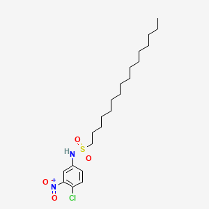 B8713333 1-Hexadecanesulfonamide, N-(4-chloro-3-nitrophenyl)- CAS No. 63134-11-2