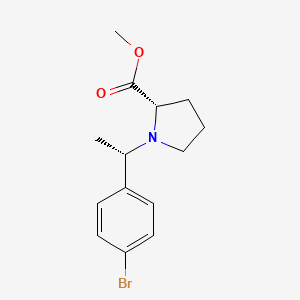 (S)-Methyl 1-((S)-1-(4-bromophenyl)ethyl)pyrrolidine-2-carboxylate