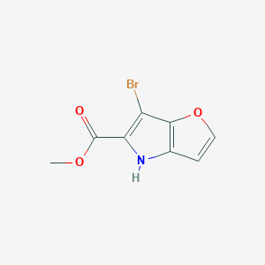 molecular formula C8H6BrNO3 B8713576 methyl 6-bromo-4H-furo[3,2-b]pyrrole-5-carboxylate 