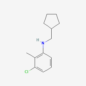 3-Chloro-N-(cyclopentylmethyl)-2-methylaniline