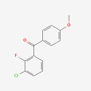 (3-Chloro-2-fluorophenyl)-(4-methoxyphenyl)-methanone