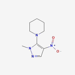 1-(1-methyl-4-nitro-1H-pyrazol-5-yl)piperidine