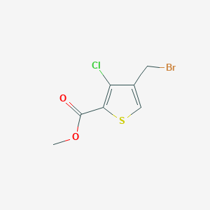molecular formula C7H6BrClO2S B8713992 Methyl 4-(bromomethyl)-3-chlorothiophene-2-carboxylate CAS No. 229342-84-1