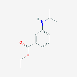 molecular formula C12H17NO2 B8713997 Ethyl 3-(isopropylamino)benzoate 