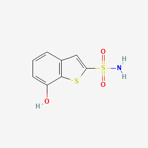 molecular formula C8H7NO3S2 B8714008 7-hydroxy-1-benzothiophene-2-sulfonamide 