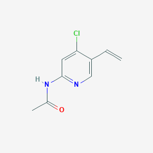 molecular formula C9H9ClN2O B8714029 N-(4-chloro-5-ethenylpyridin-2-yl)acetamide 