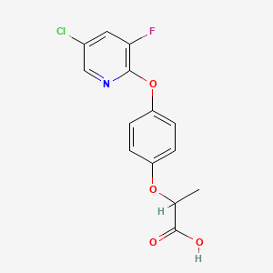 Propanoic acid, 2-[4-[(5-chloro-3-fluoro-2-pyridinyl)oxy]phenoxy]-