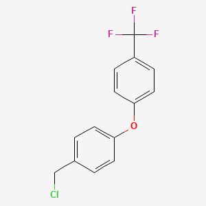 1-(Chloromethyl)-4-(4-(trifluoromethyl)phenoxy)benzene
