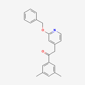 1-(3,5-Dimethylphenyl)-2-(2-phenylmethoxy-4-pyridyl)ethanone