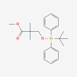molecular formula C22H30O3Si B8714141 methyl 3-((tert-butyldiphenylsilyl)oxy)-2,2-dimethylpropanoate 