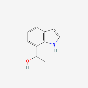 molecular formula C10H11NO B8714170 1h-Indole-7-methanol,a-methyl- 