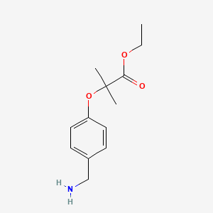 2-(4-Aminomethyl-phenoxy)-2-methyl-propionic acid ethyl ester